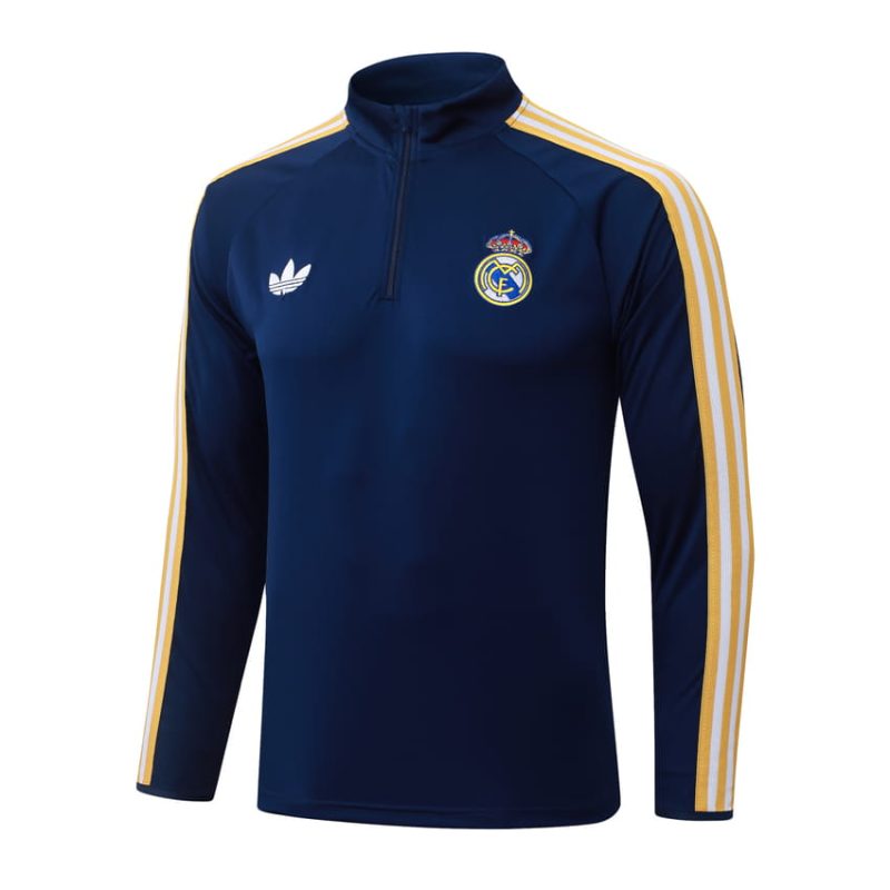 Chándal de entrenamiento del Real Madrid 2026/2027 Azul oscuro (4) Chándal de entrenamiento del Real Madrid 2026-2027 Azul oscuro