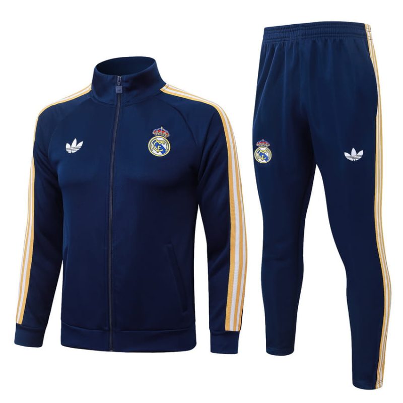 Survetement Real Madrid Veste 2026 2027 Bleu Sombre