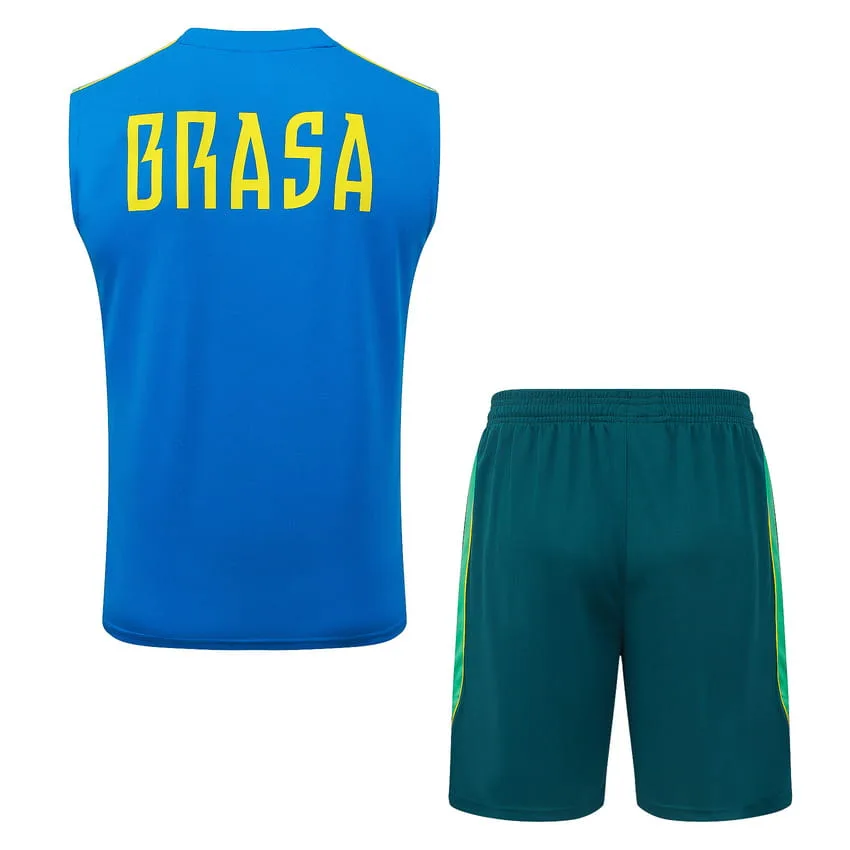 Debardeur Short Bresil 2026 2027 Bleu Ciel