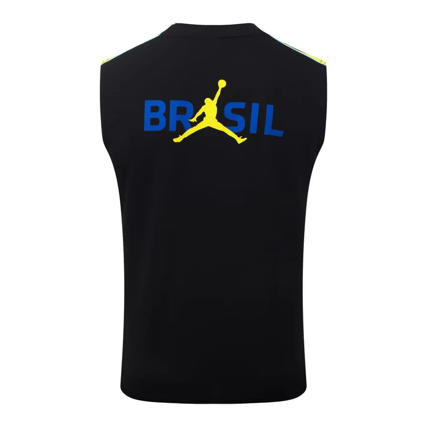 Debardeur Short Bresil 2026 2027 Noir Jaune