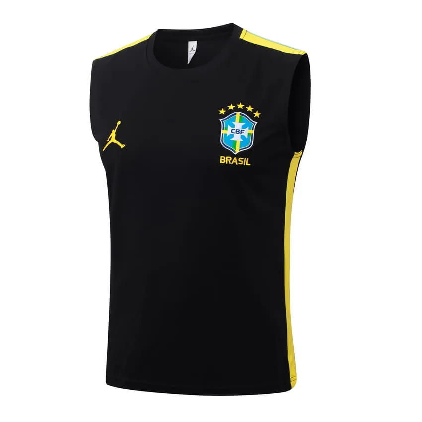 Debardeur Short Bresil 2026 2027 Noir Jaune