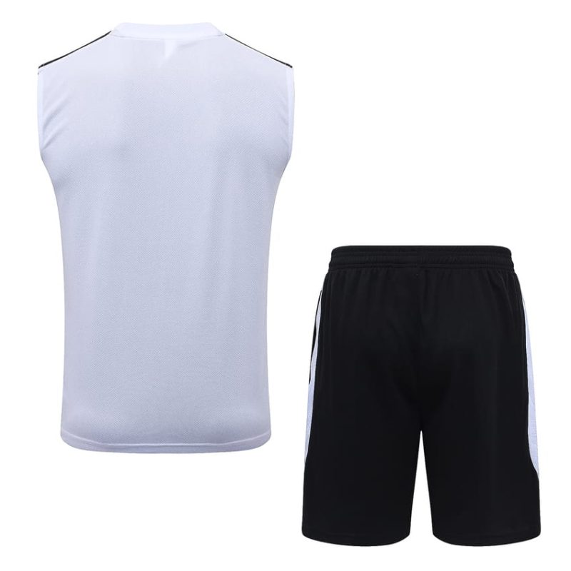 Debardeur Short PSG 2026 2027 Blanc Noir (3) Debardeur Short PSG 2026 2027 Blanc Noir