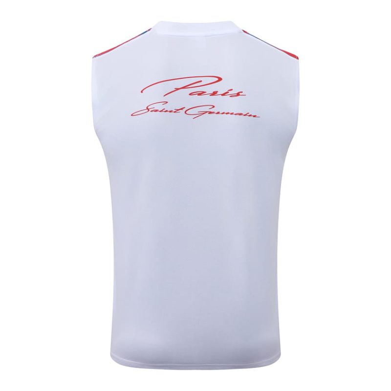 Debardeur Short PSG 2026 2027 Blanc Rouge (4) Debardeur Short PSG 2026 2027 Blanc Rouge