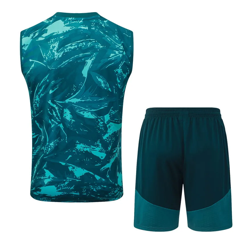 Debardeur Short Real Madrid 2026 2027 Vert Tache