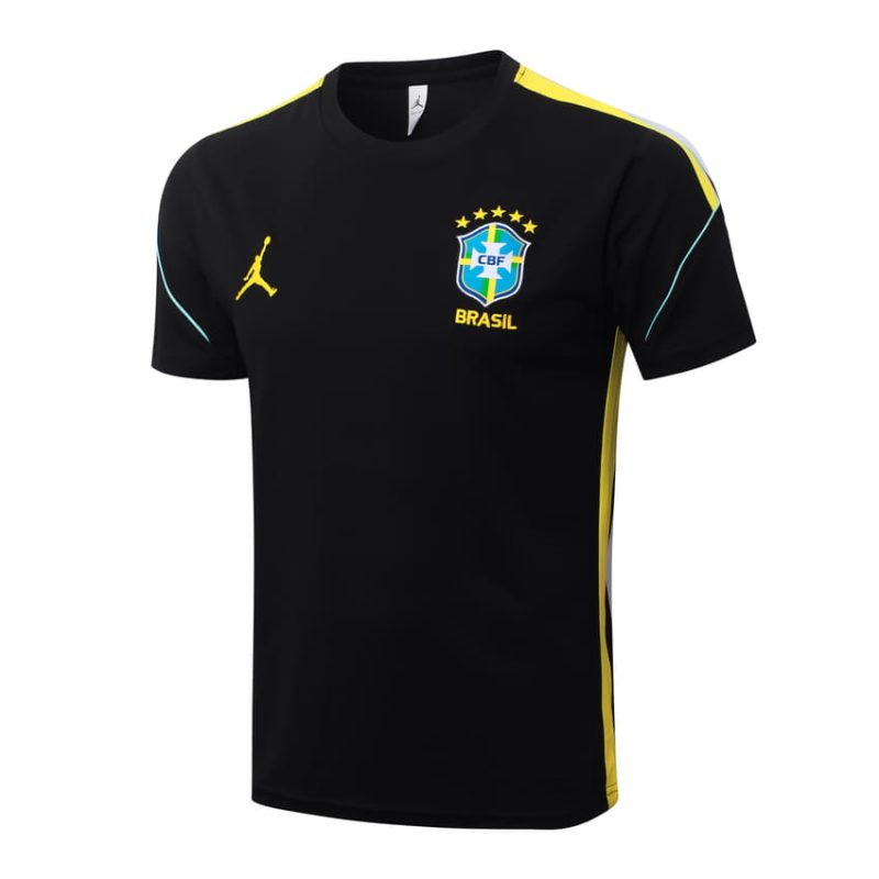 Ensemble Maillot Short Bresil 2026 2027 Noir Jaune (4) Ensemble Maillot Short Bresil 2026 2027 Noir Jaune