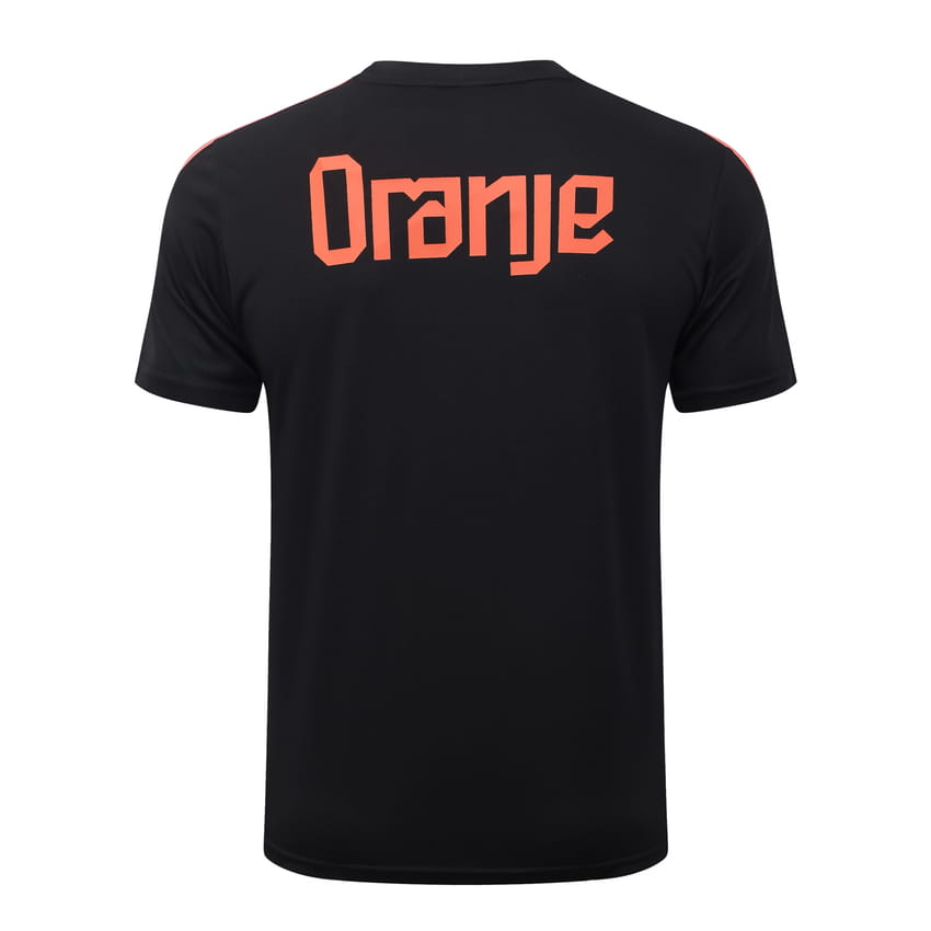 Ensemble Maillot Short Pays Bas 2026 2027 Noir Orange