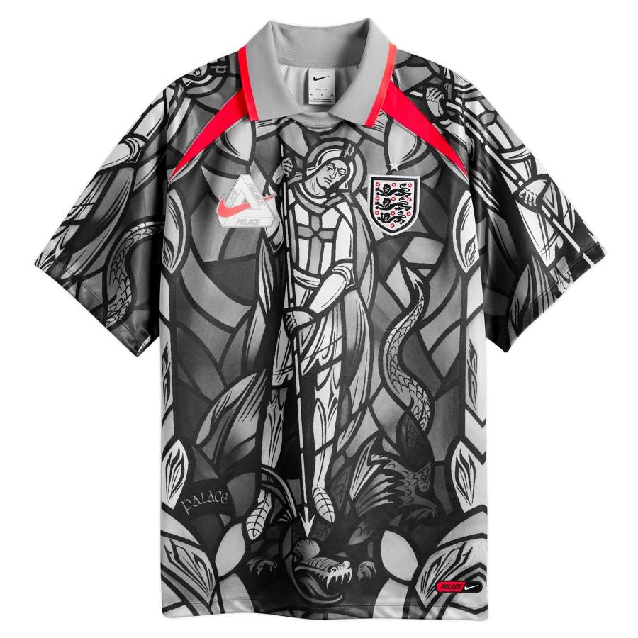 Maillot Angleterre Nike x Palace Gris (3) Maillot Angleterre Nike x Palace Gris (3)