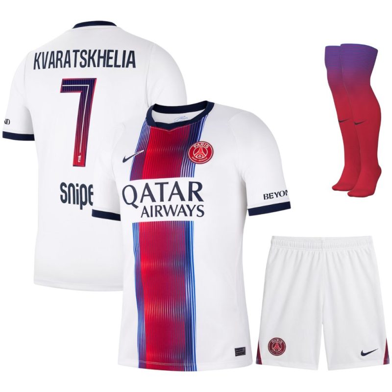 Maillot Kit Enfant PSG Exterieur 2026 2027 Kvaratskhelia