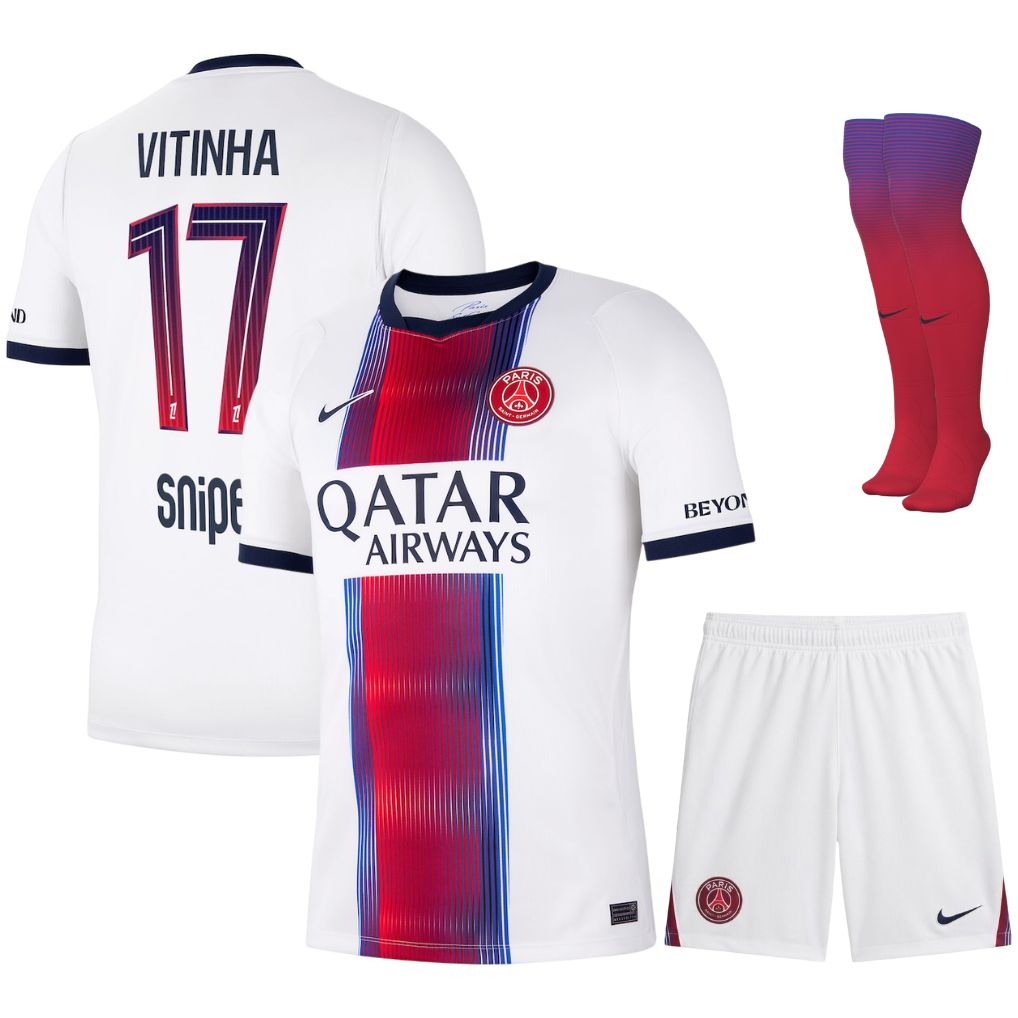 Maillot Kit Enfant PSG Exterieur 2026 2027 Vitinha