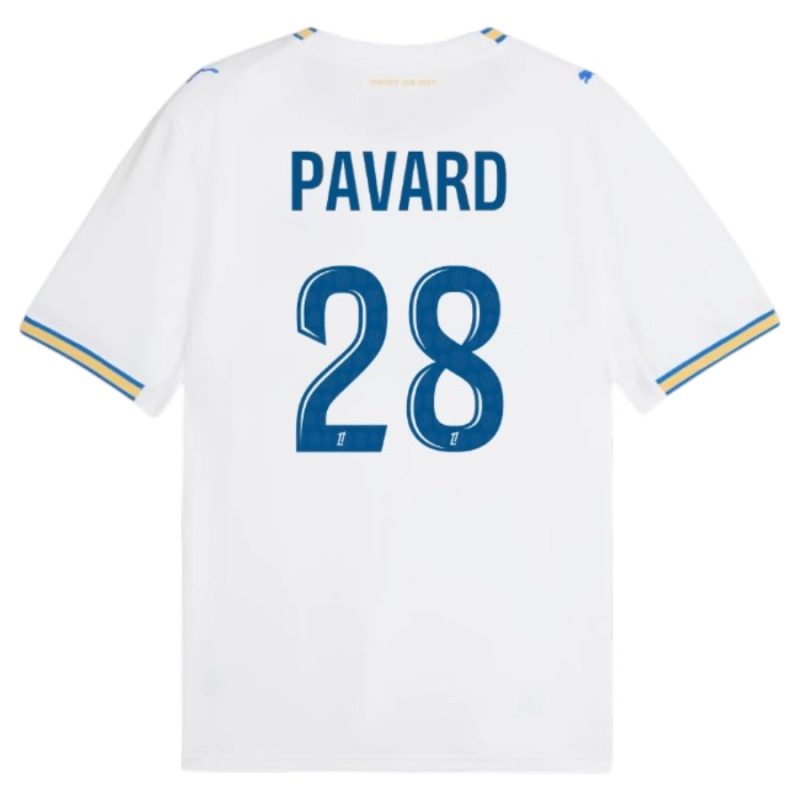 Maillot OM Domicile 2026 2027 Pavard (2) Maillot OM Domicile 2026 2027 Pavard (2)