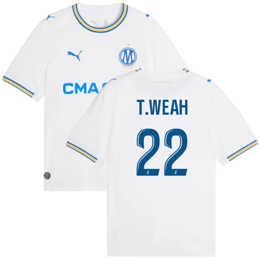 Maillot OM Domicile 2026 2027 Weah (1)