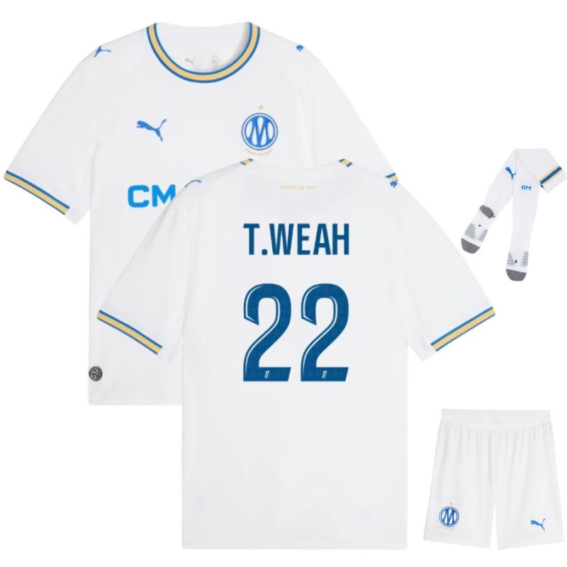 Maillot OM Domicile Kit Enfant 2025 2026 Weah