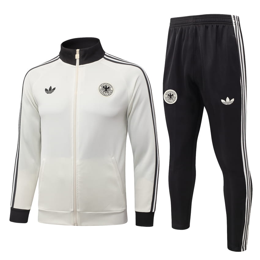 Survetement Allemagne Veste 2026 2027 Blanc Cassé