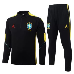 Survetement Bresil Training 2026 2027 Noir Jaune