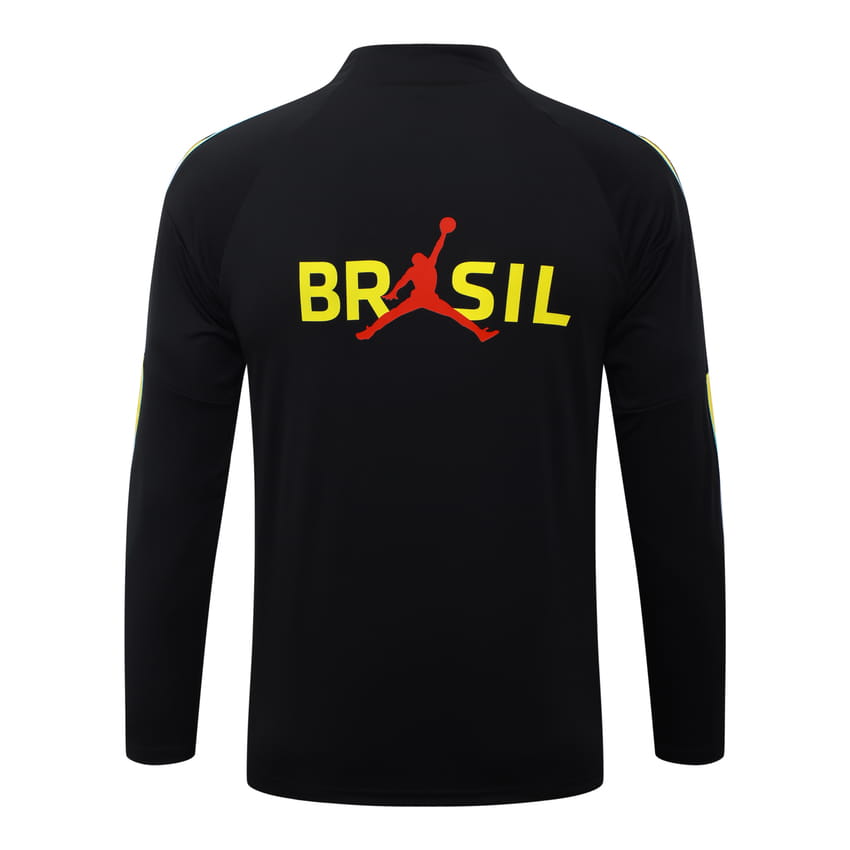 Survetement Bresil Training 2026 2027 Noir Jaune