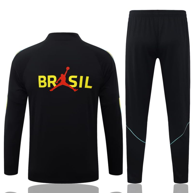 Survetement Bresil Training 2026 2027 Noir Jaune (3) Survetement Bresil Training 2026 2027 Noir Jaune
