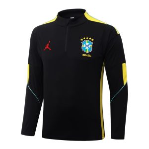 Survetement Bresil Training 2026 2027 Noir Jaune