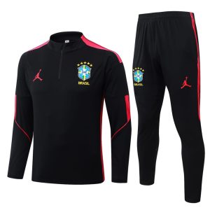 Survetement Bresil Training 2026 2027 Noir Rouge