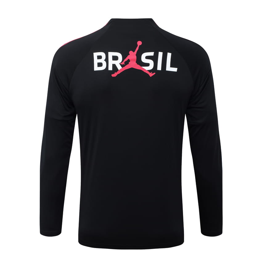 Survetement Bresil Training 2026 2027 Noir Rouge