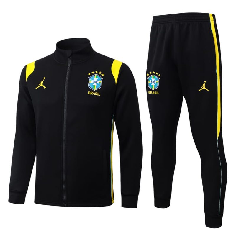 Survetement Bresil Veste 2026 2027 Noir Jaune
