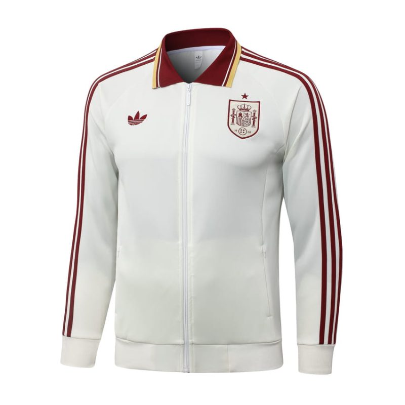 Survetement Espagne Veste 2026 2027 Blanc Rouge (4) Survetement Espagne Veste 2026 2027 Blanc Rouge