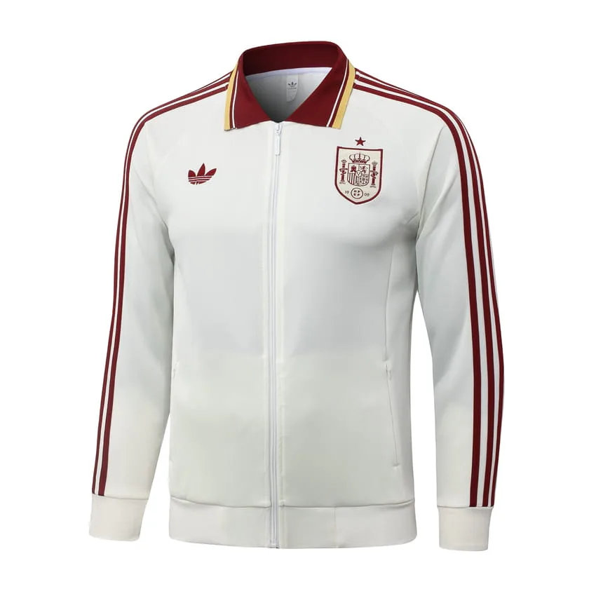 Spain Tracksuit Jacket 2026 2027 White Red