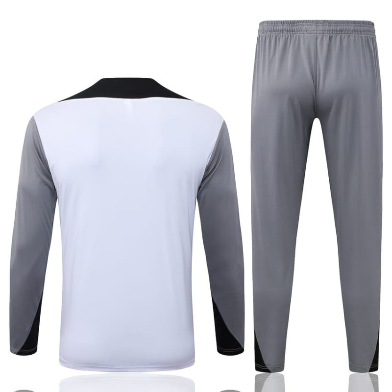Survetement PSG Training 2026 2027 Blanc Gris (3) Survetement PSG Training 2026 2027 Blanc Gris