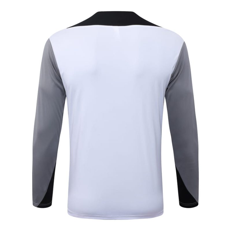 Survetement PSG Training 2026 2027 Blanc Gris (4) Survetement PSG Training 2026 2027 Blanc Gris
