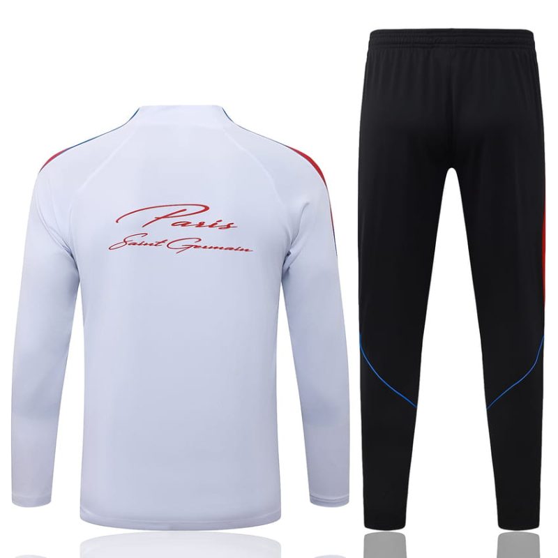 Survetement PSG Training 2026 2027 Blanc Rouge (3) Survetement PSG Training 2026 2027 Blanc Rouge