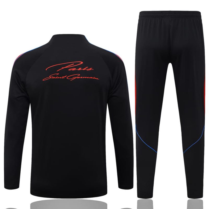 Survetement PSG Training 2026 2027 Noir Rouge (3) Survetement PSG Training 2026 2027 Noir Rouge