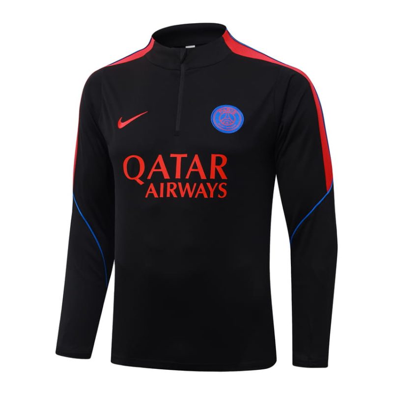 Survetement PSG Training 2026 2027 Noir Rouge (4) Survetement PSG Training 2026 2027 Noir Rouge