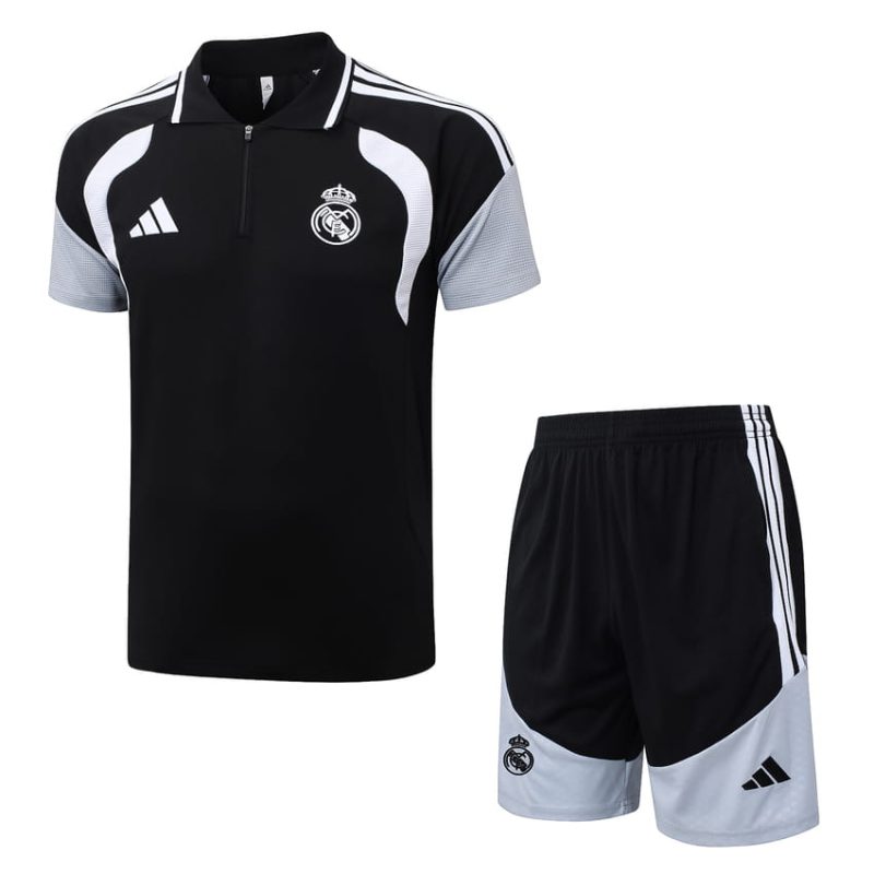 Survetement Real Madrid Polo 2026 2027 Noir Blanc