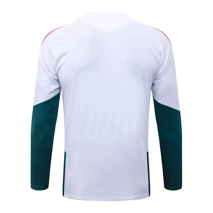 Survetement Real Madrid Training 2026 2027 Blanc Rouge