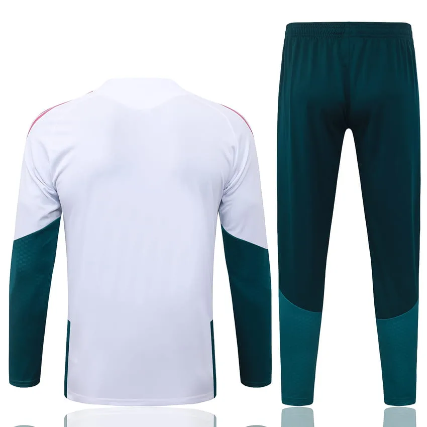 Survetement Real Madrid Training 2026 2027 Blanc Rouge
