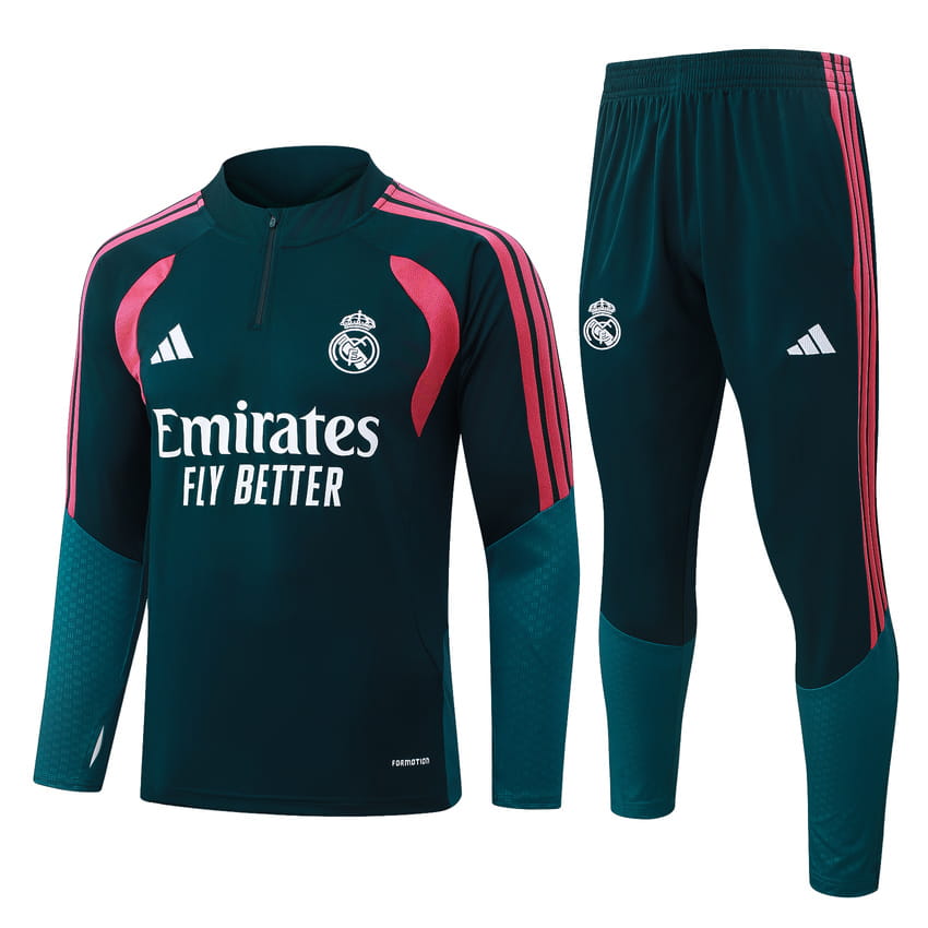 Survetement Real Madrid Training 2026 2027 Bleu Pétrole