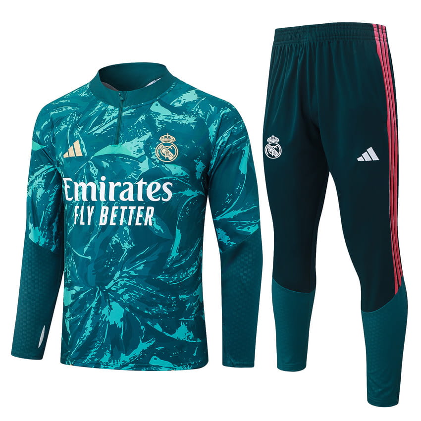 Survetement Real Madrid Training 2026 2027 Vert Tache