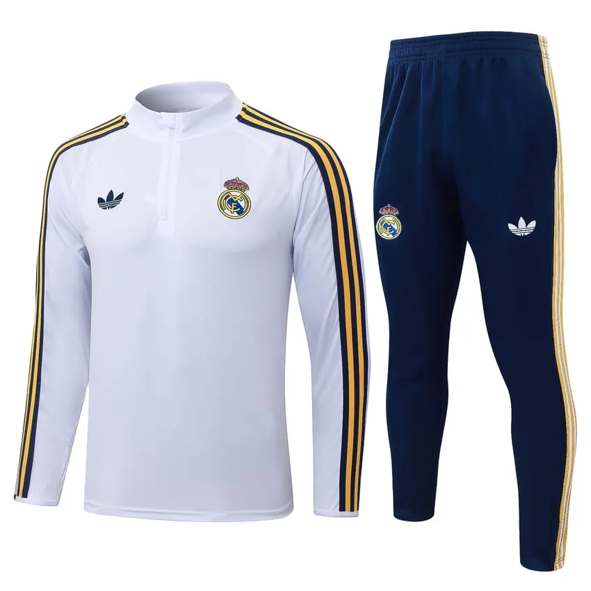 Survetement Real Madrid Veste 2026 2027 Blanc Clair