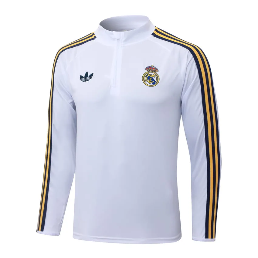 Survetement Real Madrid Veste 2026 2027 Blanc Clair