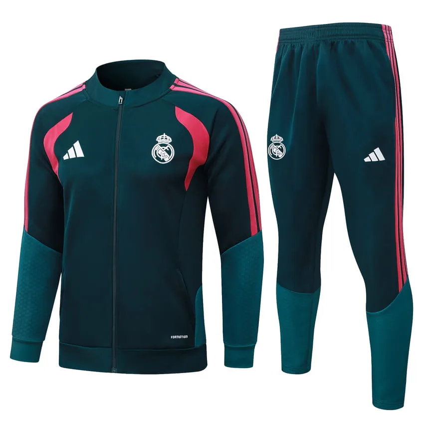 Real Madrid Tracksuit Jacket 2026-2027 Petrol Blue