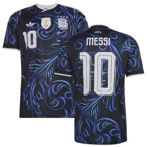Maillot Argentine Exterieur 4 Etoiles Messi (1)