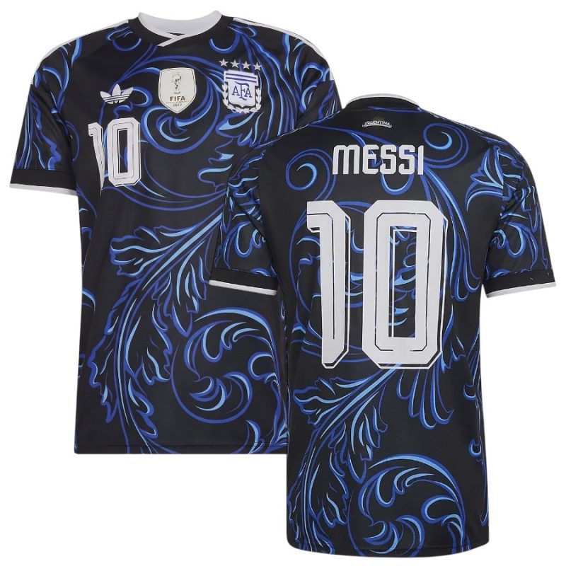 Maillot Argentine Exterieur 4 Etoiles Messi (1)