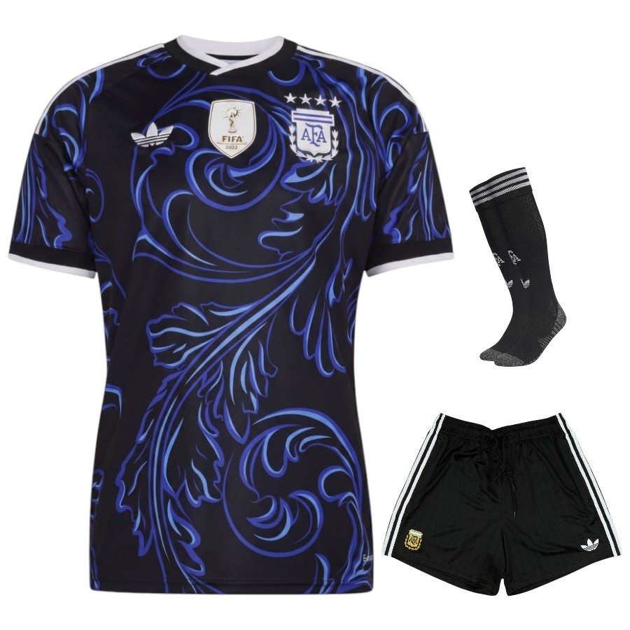 Maillot Kit Enfant Argentine Exterieur 4 Etoiles (1)