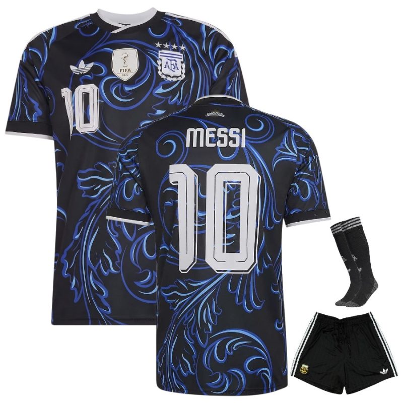 Maillot Kit Enfant Argentine Exterieur 4 Etoiles Messi