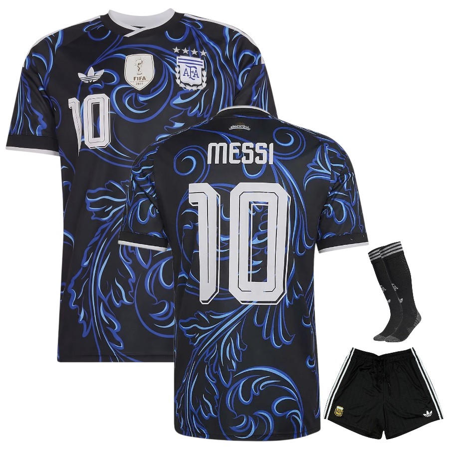 Maillot Kit Enfant Argentine Exterieur 4 Etoiles Messi