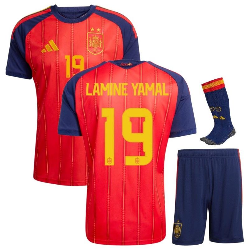 Spanien 2026/2027 Heimtrikot für Kinder - Lamine Yamal 2 Sterne