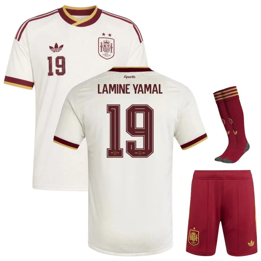 Equipación visitante de España 2026/2027 para niños - Lamine Yamal 2 estrellas