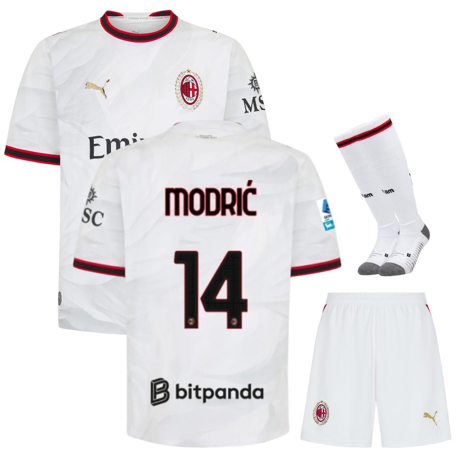 Maillot Kit Enfant Milan AC Exterieur 2026 2027 Modric