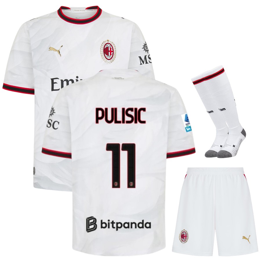 Maillot Kit Enfant Milan AC Exterieur 2026 2027 Pulisic