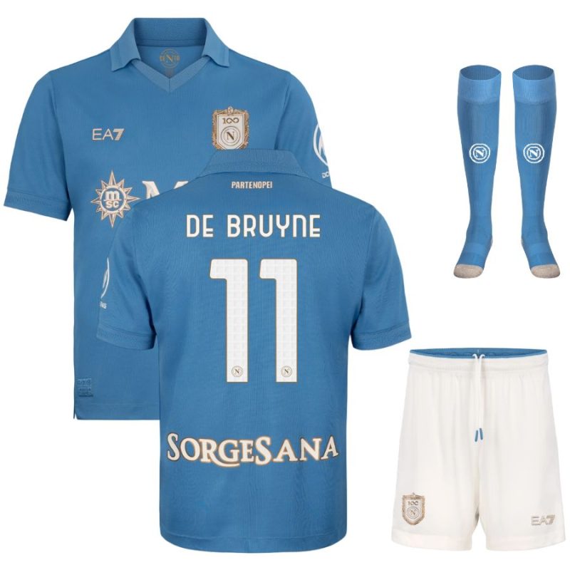 Maillot Kit Enfant Naples Domicile 2026 2027 De Bruyne