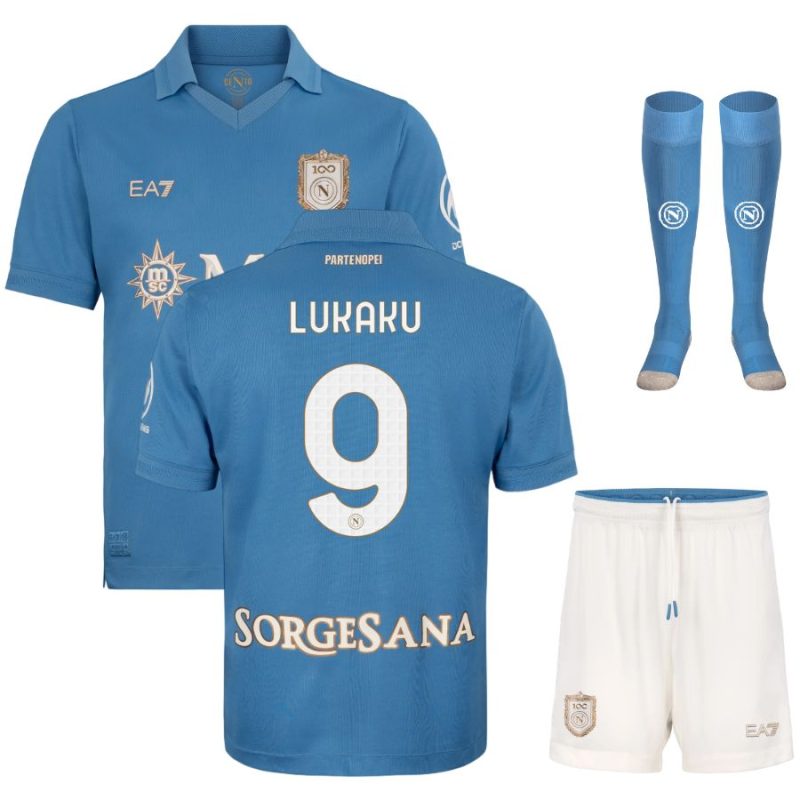 Maillot Kit Enfant Naples Domicile 2026 2027 Lukaku